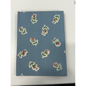 Quillmark 1982 Vintage Journal Floral Rose Fabric Cover Notebook Unused Rare